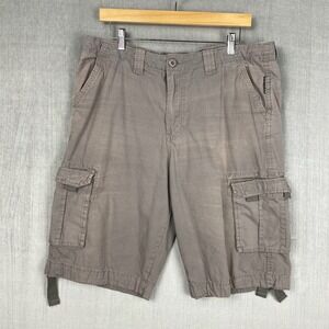Vtg Ecko Unltd Cargo Shorts Mens Size 34 Gray Y2K Streetwear Skater Baggy Urban